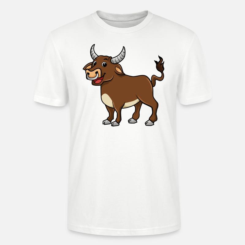 Stier - Stanley/Stella Unisex Bio-T-Shirt CRAFTER - Weiß