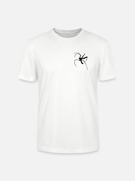 Langbeinige Mücke - Stanley/Stella Unisex Bio-T-Shirt CRAFTER - Weiß