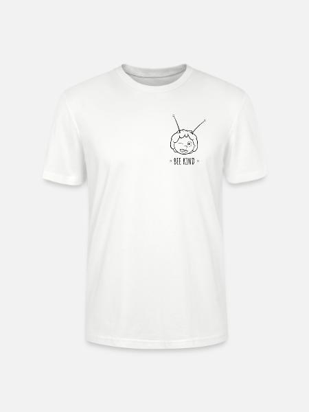 Biene Maja Bee Kind Spruch - Stanley/Stella Unisex Bio-T-Shirt CRAFTER - Weiß