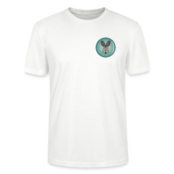 Tête de lapin - T-shirt bio CRAFTER Stanley Stella Unisexe - blanc - Devant - Alina (178cm) & Michal (187cm)