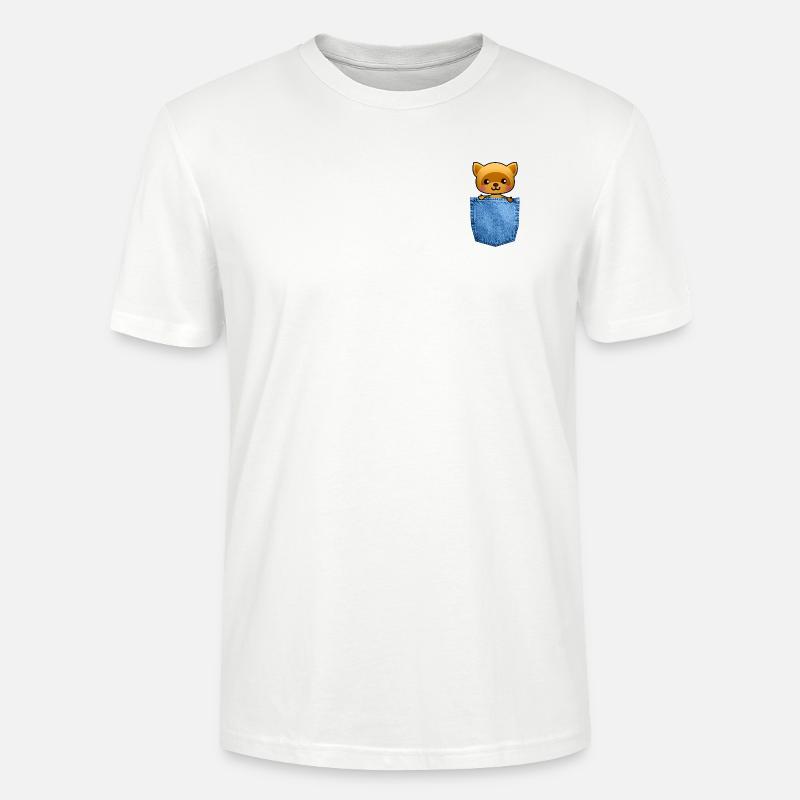 Fuchs in Tasche - Stanley/Stella Unisex Bio-T-Shirt CRAFTER - Weiß