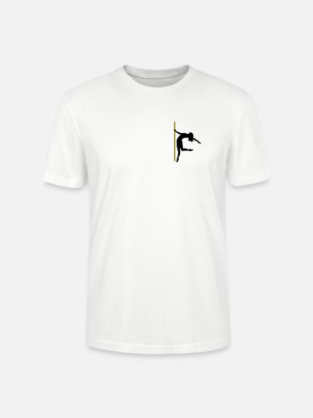 Die Silhouette einer Poledancerin - Stanley/Stella Unisex Bio-T-Shirt CRAFTER - Weiß