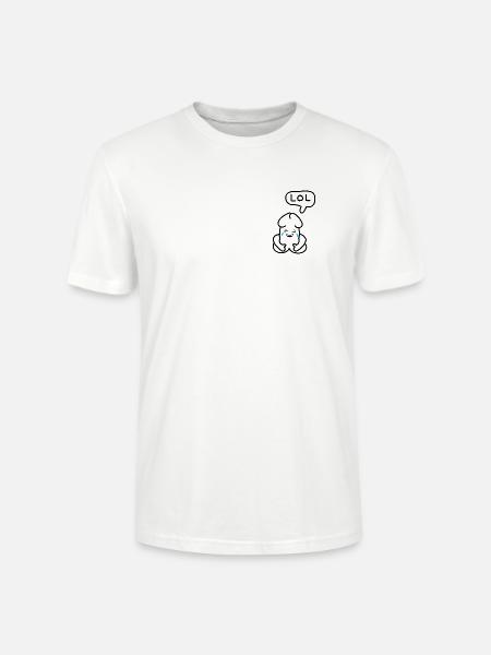 lustiges Junior-LOL-Emoticon - Stanley/Stella Unisex Bio-T-Shirt CRAFTER - Weiß