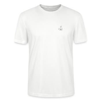 Gondel | Skifahrer - Stanley/Stella Unisex Bio-T-Shirt CRAFTER - Weiß - Vorne - Alina (178cm) & Michal (187cm)