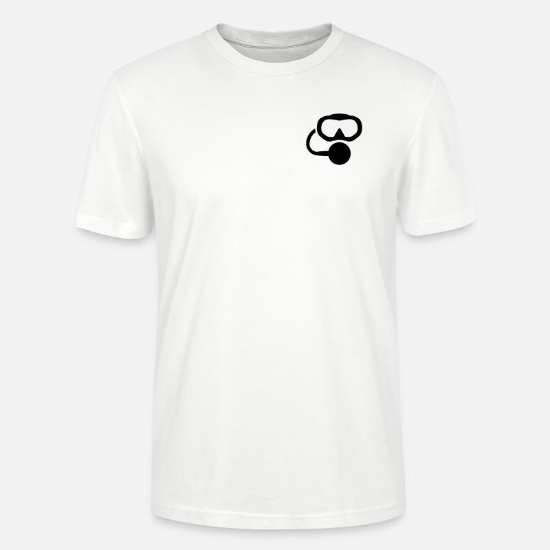 Logo de plongée sous-marine - T-shirt bio CRAFTER Stanley Stella Unisexe - blanc