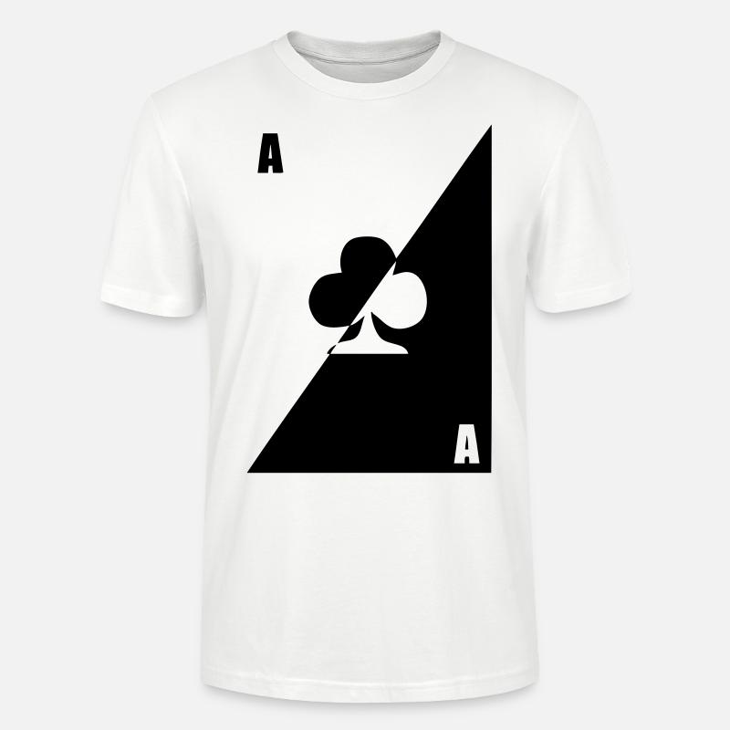map as black white clover - Stanley/Stella CRAFTER Unisex Organic T-Shirt - white