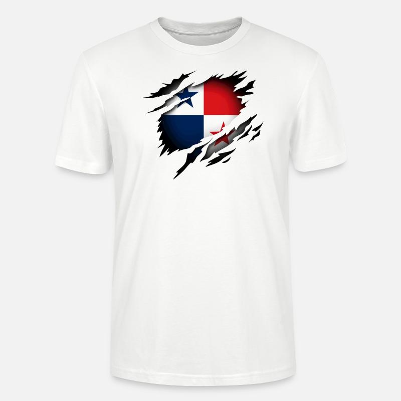Le Panama dans l’âme - T-shirt bio CRAFTER Stanley Stella Unisexe - blanc