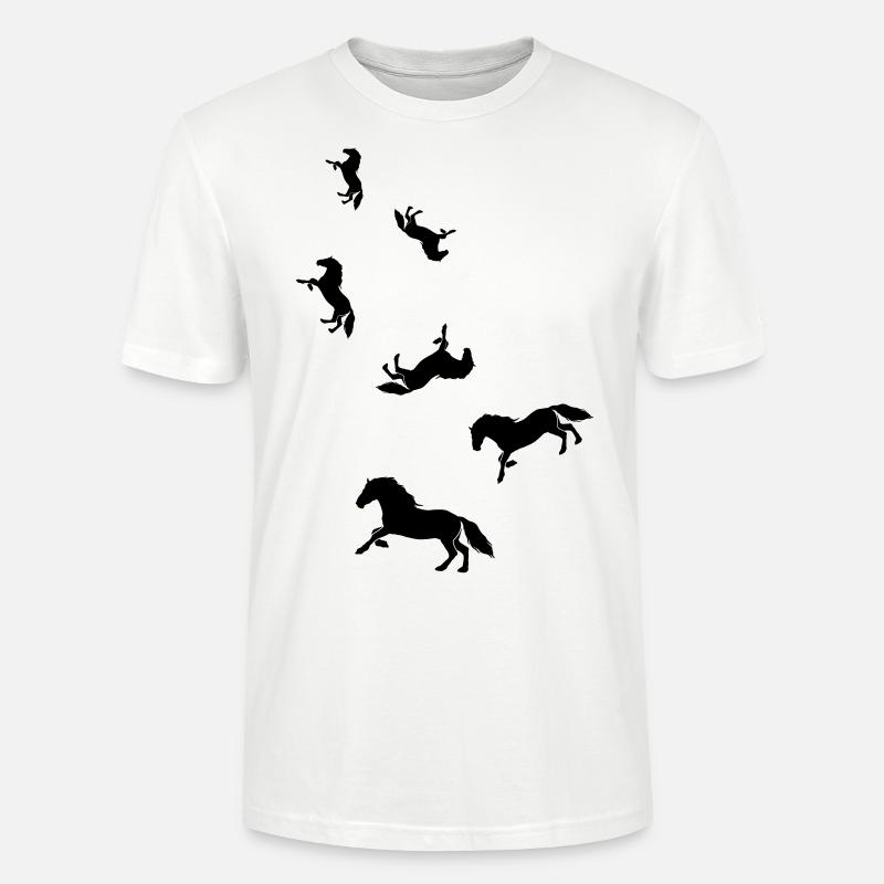 Pferd Horse icon - Stanley/Stella Unisex Bio-T-Shirt CRAFTER - Weiß
