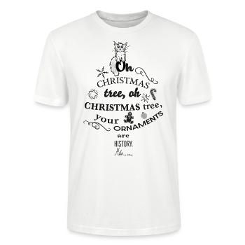 Oh Christmas tree, Oh Christmas tree - Stanley/Stella Unisex Bio-T-Shirt CRAFTER - Weiß - Vorne - Alina (178cm) & Michal (187cm)