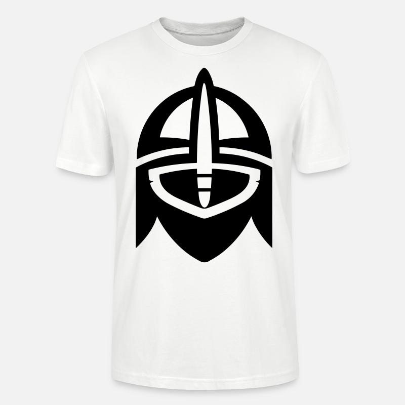 Wikingerhelm Krieger - Stanley/Stella Unisex Bio-T-Shirt CRAFTER - Weiß