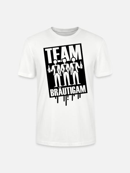 Team Bräutigam Polterhochzeit - Stanley/Stella Unisex Bio-T-Shirt CRAFTER - Weiß