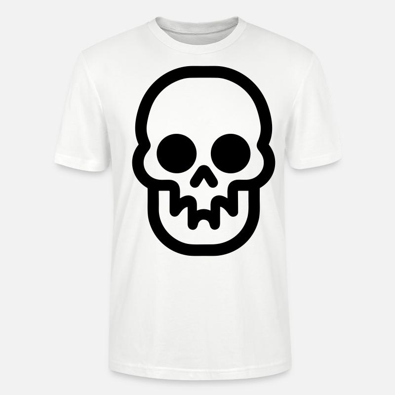 Schädel - Stanley/Stella Unisex Bio-T-Shirt CRAFTER - Weiß