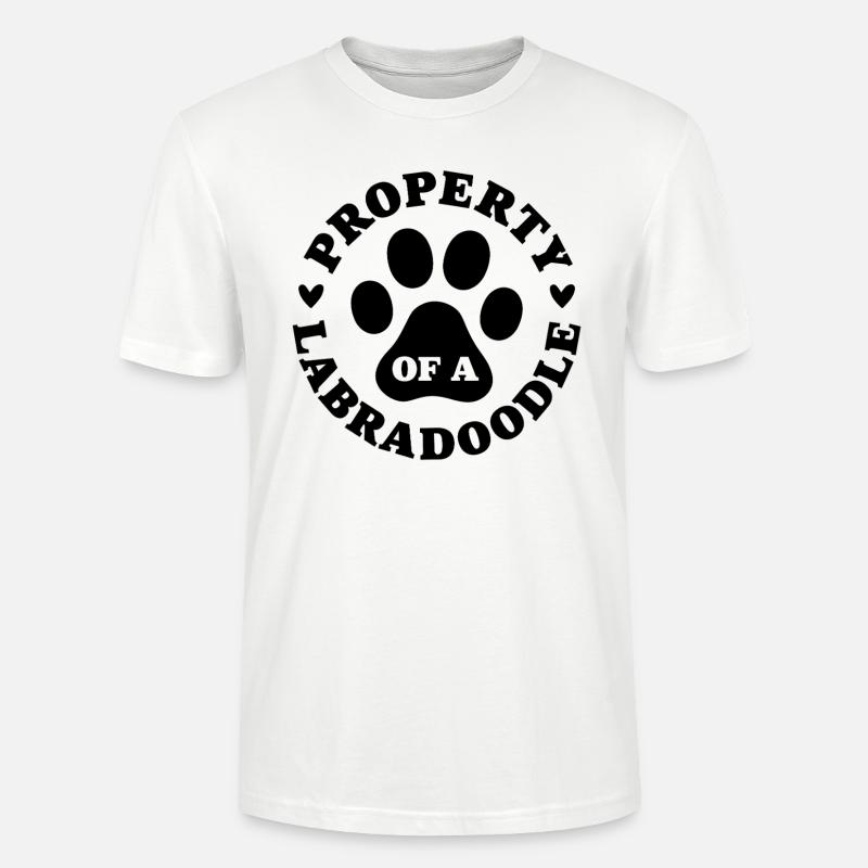 Eigentum eines Labradoodles - Stanley/Stella Unisex Bio-T-Shirt CRAFTER - Weiß
