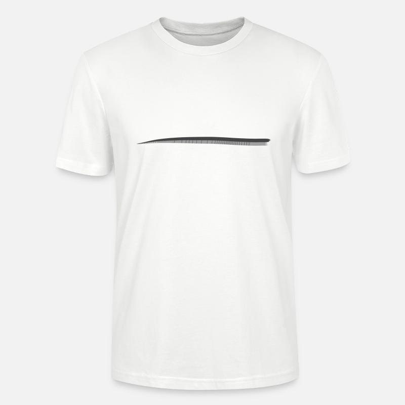 linie metall silber strich - Stanley/Stella Unisex Bio-T-Shirt CRAFTER - Weiß