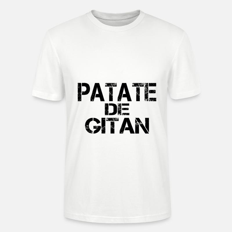Patate de GITAN - T-shirt bio CRAFTER Stanley Stella Unisexe - blanc