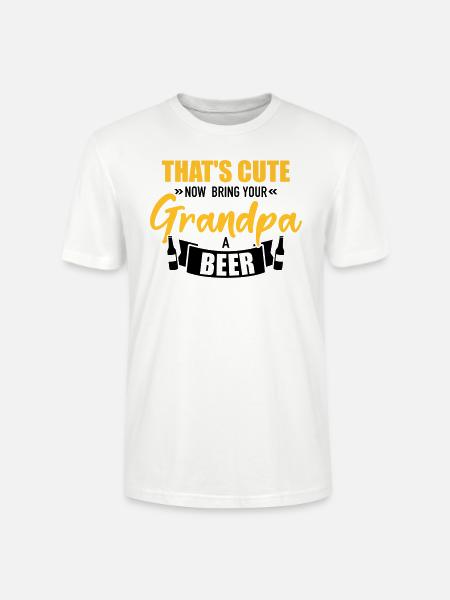 Grandfather - Stanley/Stella CRAFTER Unisex Organic T-Shirt - white