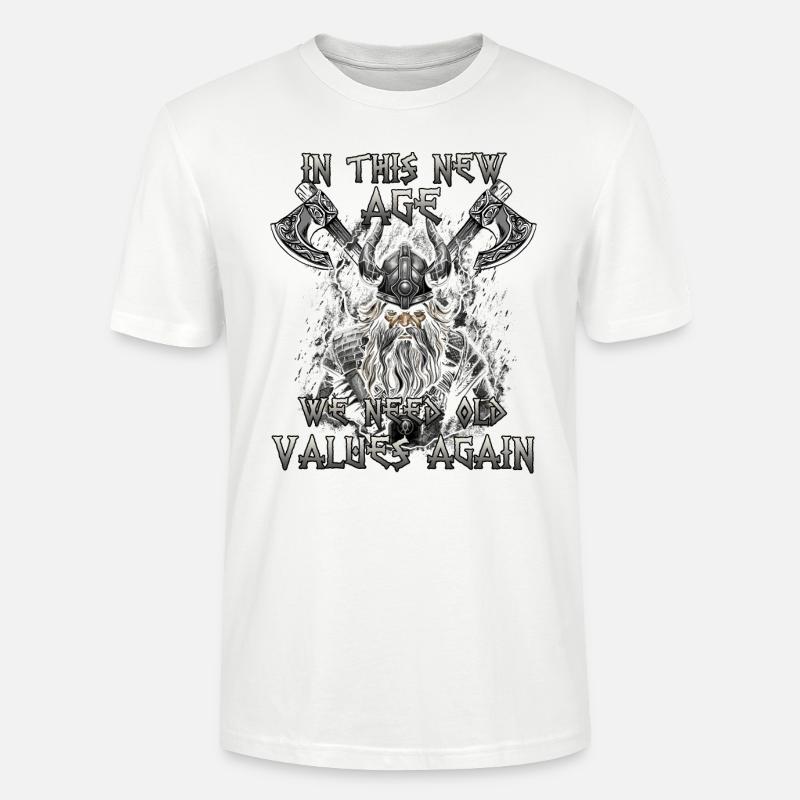 Walhalla Erbe Geschenk einer Kriegerkultur - Stanley/Stella Unisex Bio-T-Shirt CRAFTER - Weiß