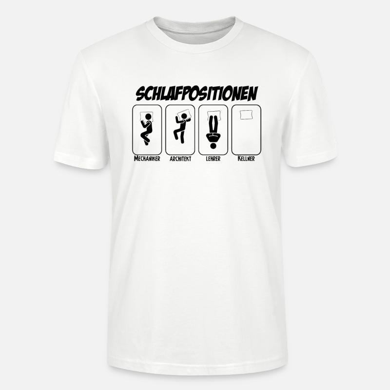 Kellner Geschenk Schichtarbeiter Kellner - Stanley/Stella Unisex Bio-T-Shirt CRAFTER - Weiß