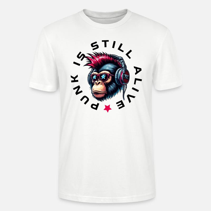 Punk is still alive 2 - Stanley/Stella Unisex Bio-T-Shirt CRAFTER - Weiß