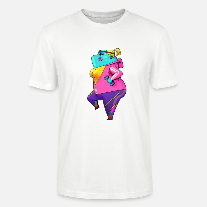 Verschwitzte Dame - Stanley/Stella Unisex Bio-T-Shirt CRAFTER - Weiß