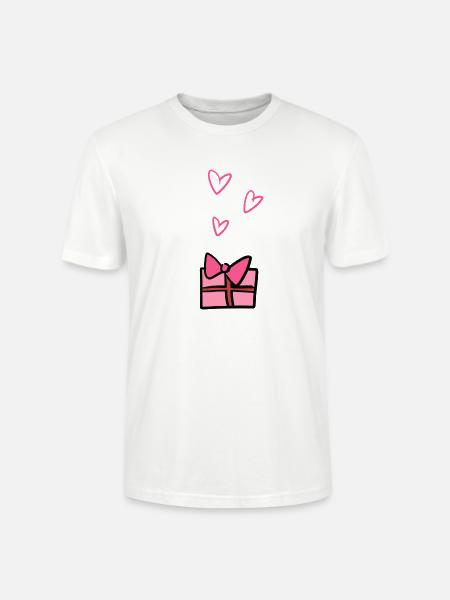 Gift Symbol Give Hearts Christmas - Stanley/Stella CRAFTER Unisex Organic T-Shirt - white