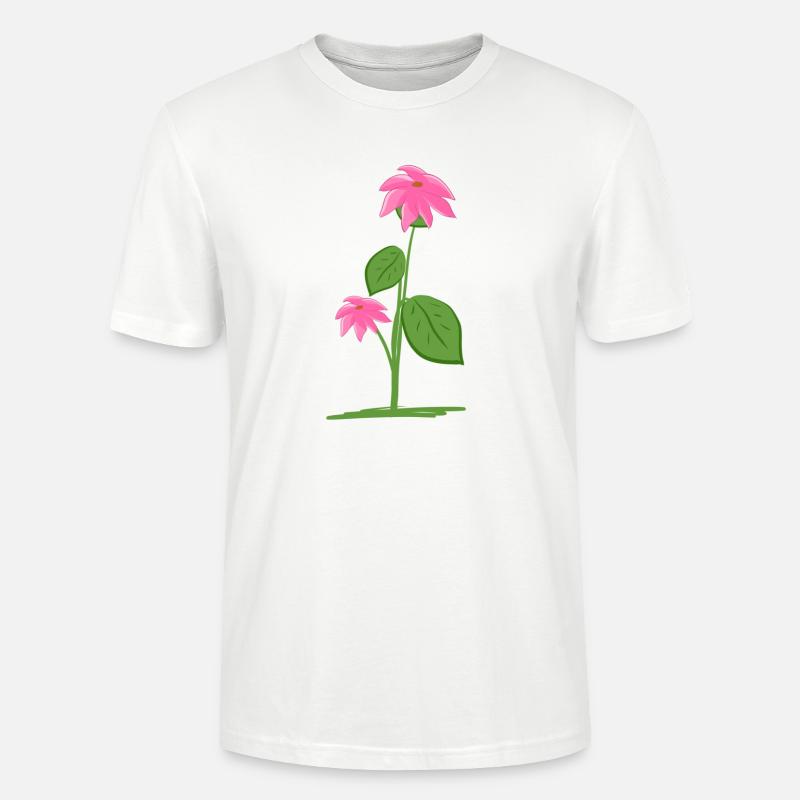 Planter des fleurs végétales - T-shirt bio CRAFTER Stanley Stella Unisexe - blanc