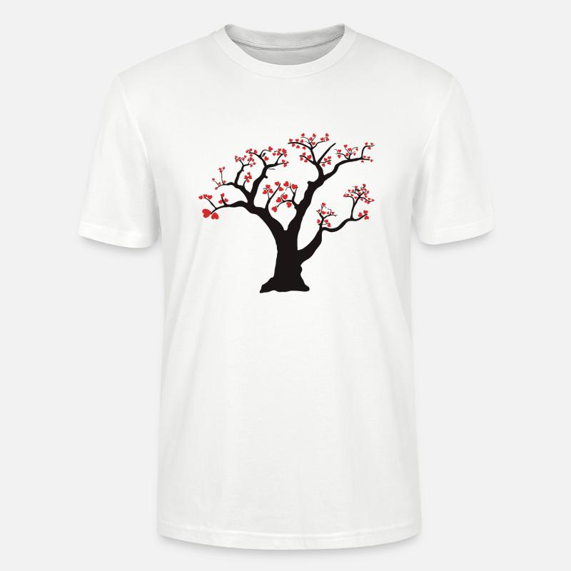 tree - Stanley/Stella CRAFTER Unisex Organic T-Shirt - white