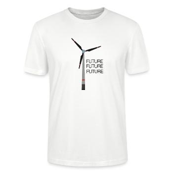 Moulin à vent - T-shirt bio CRAFTER Stanley Stella Unisexe - blanc - Devant - Alina (178cm) & Michal (187cm)