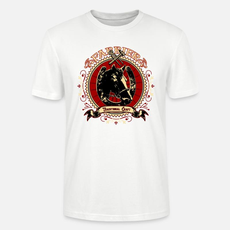 kengitysseppä - Stanley/Stella CRAFTER unisex luomu-t-paita - valkoinen
