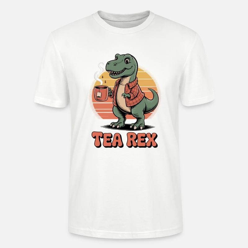 Tee-Rex-Dinosaurier - Stanley/Stella Unisex Bio-T-Shirt CRAFTER - Weiß