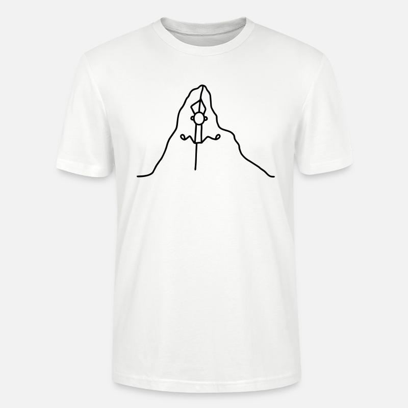 Am Seil hoch klettern - Stanley/Stella Unisex Bio-T-Shirt CRAFTER - Weiß