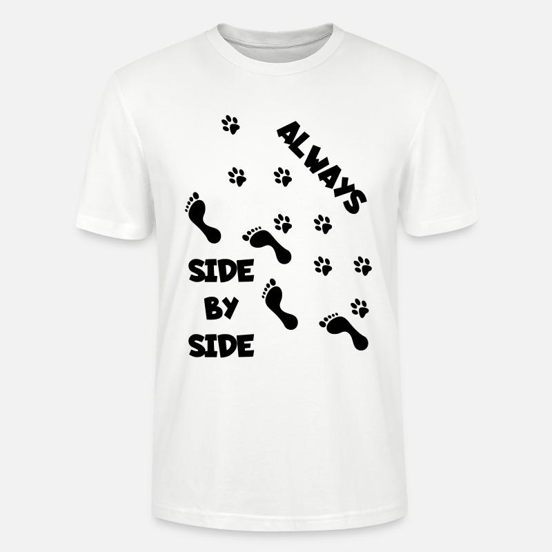 Seite an Seite mit Hund * - Stanley/Stella Unisex Bio-T-Shirt CRAFTER - Weiß