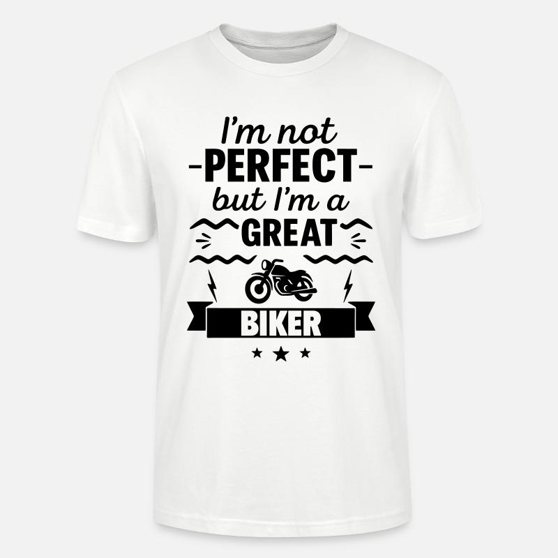 Nicht perfekt aber ein super Biker - Stanley/Stella Unisex Bio-T-Shirt CRAFTER - Weiß