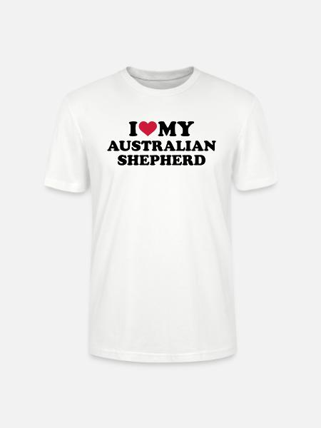 Australian shepherd - Stanley/Stella Unisex Bio-T-Shirt CRAFTER - Weiß
