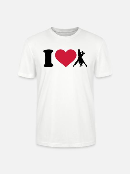 I love Dancing - Stanley/Stella CRAFTER Unisex Organic T-Shirt - white