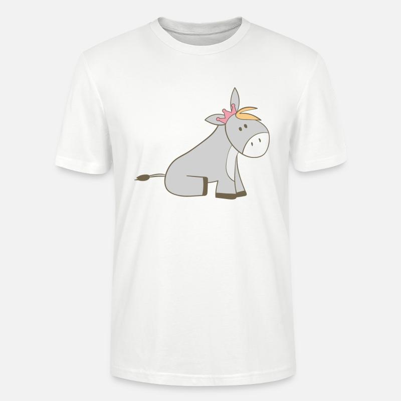 Esel - Stanley/Stella Unisex Bio-T-Shirt CRAFTER - Weiß