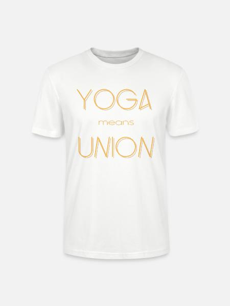 Yoga - meaning - Stanley/Stella CRAFTER Unisex Organic T-Shirt - white