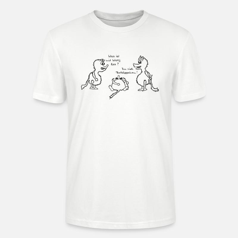 Wolf und Rotkaeppchen - Stanley/Stella Unisex Bio-T-Shirt CRAFTER - Weiß
