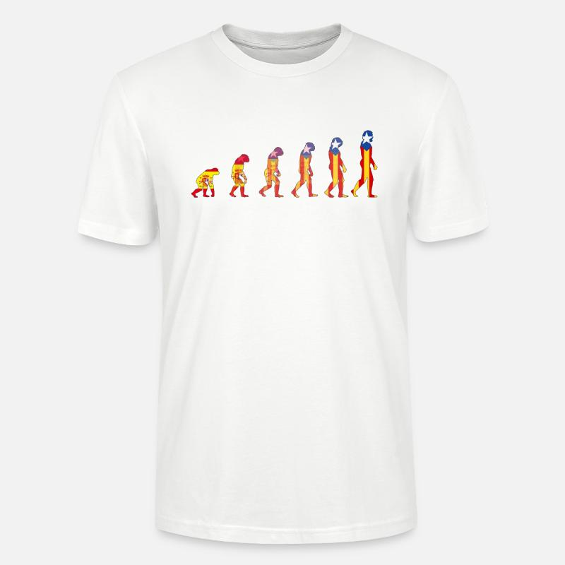 évolution catalane - T-shirt bio CRAFTER Stanley Stella Unisexe - blanc