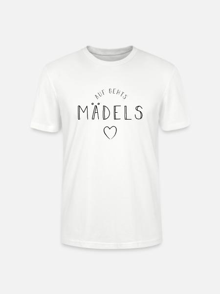 Auf gehts maedels frauen party feiern girls abend2 - Stanley/Stella Unisex Bio-T-Shirt CRAFTER - Weiß