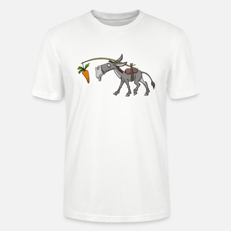 Esel Muli Maultier - Stanley/Stella Unisex Bio-T-Shirt CRAFTER - Weiß
