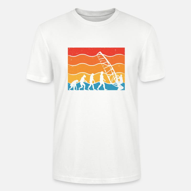 Weiterentwicklung Des Weißen Windsurfers - Stanley/Stella Unisex Bio-T-Shirt CRAFTER - Weiß