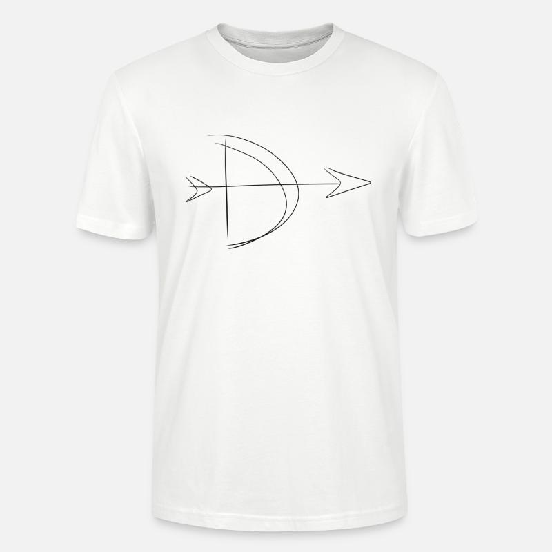 pfeil Bogenschütze bogen - Stanley/Stella Unisex Bio-T-Shirt CRAFTER - Weiß