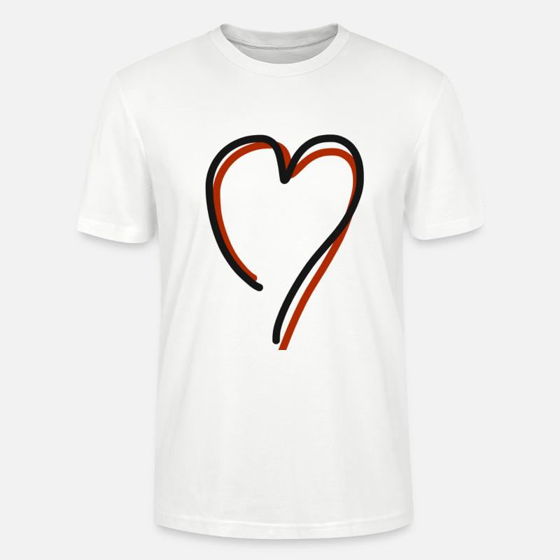 Herz an Herz - Stanley/Stella Unisex Bio-T-Shirt CRAFTER - Weiß