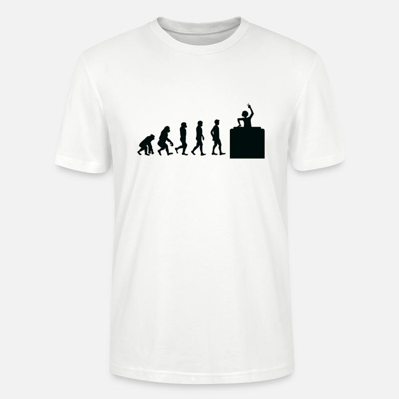 DJ évolution - T-shirt bio CRAFTER Stanley Stella Unisexe - blanc