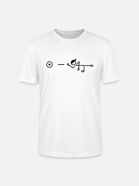 Darts target - Stanley/Stella CRAFTER Unisex Organic T-Shirt - white