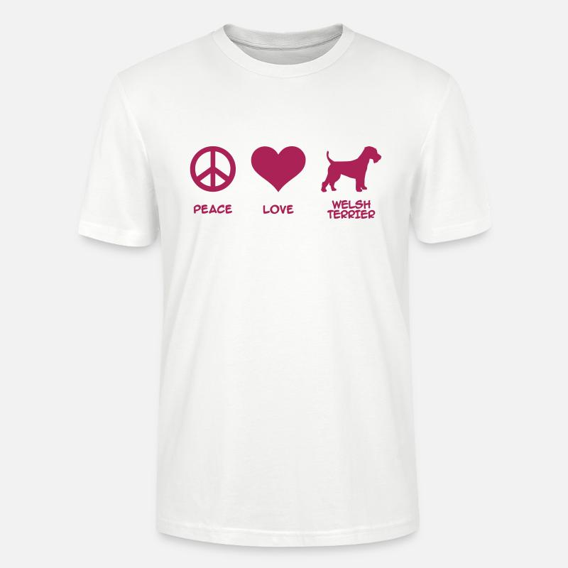Welsh Terrier - T-shirt bio CRAFTER Stanley Stella Unisexe - blanc