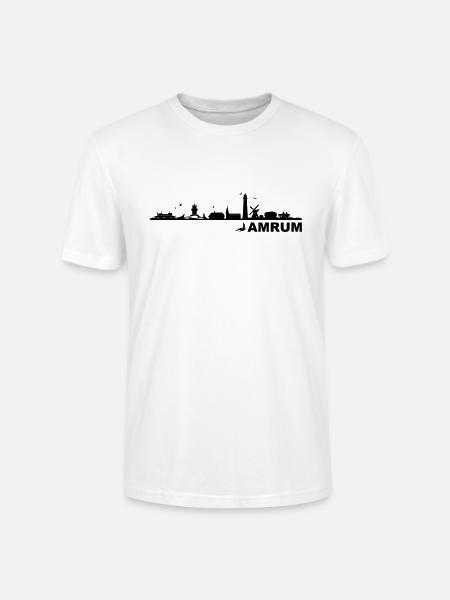 Skyline - Küste Amrum - Stanley/Stella Unisex Bio-T-Shirt CRAFTER - Weiß