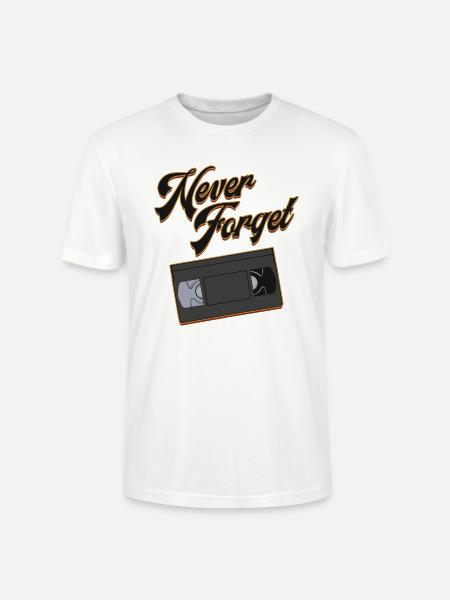 Never Forget VHS - Stanley/Stella Unisex Bio-T-Shirt CRAFTER - Weiß