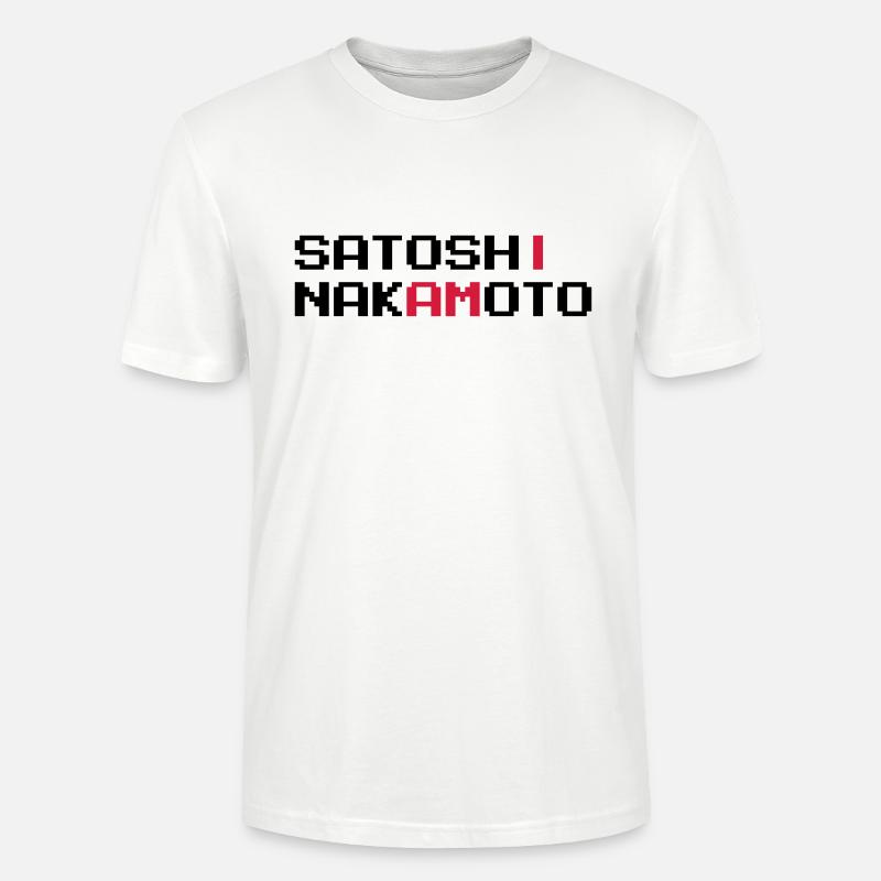Ich bin Satoshi Nakamoto - Stanley/Stella Unisex Bio-T-Shirt CRAFTER - Weiß